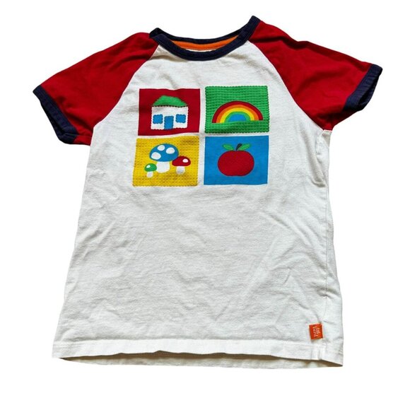 Little Bird By Jools 4 Square Raglan Tee 7/8 - Picture 1 of 6